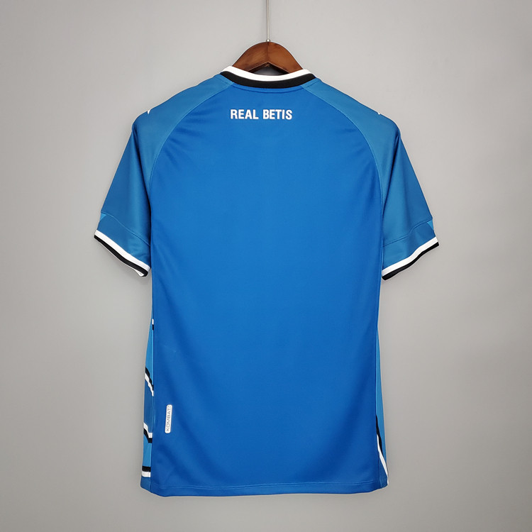 Real Betis 20-21 4th Blue Soccer Jersey Football Shirt - Click Image to Close